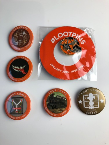 Lootcrate pin badge - x,